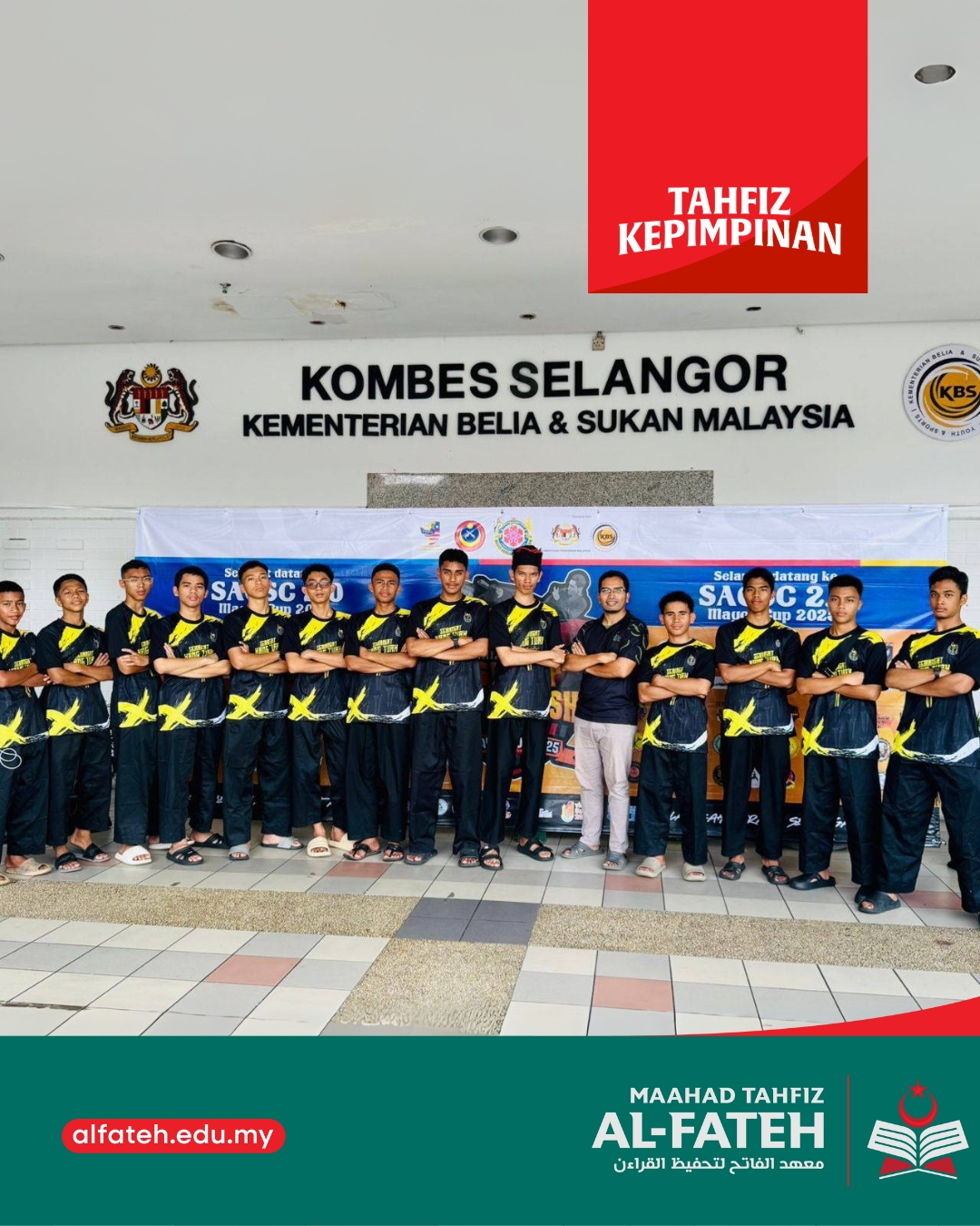 13 pelajar Al-Fateh mewakili Persatuan Silat Hang Tuah Malaysia dalam Shah Alam City Silat Championship 2.0 Mayor Cup 2025. Dua pelajar menerima pingat Gangsa. Fokus pada kepimpinan dan hafazan
